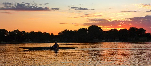 Evening paddle