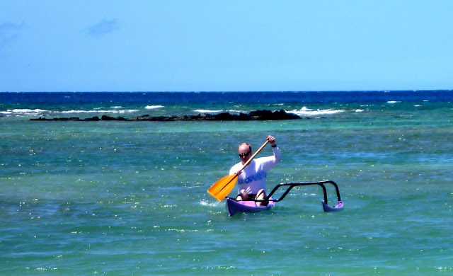 Trying out a different style of paddling