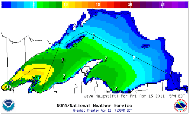 Big scary waves forecast