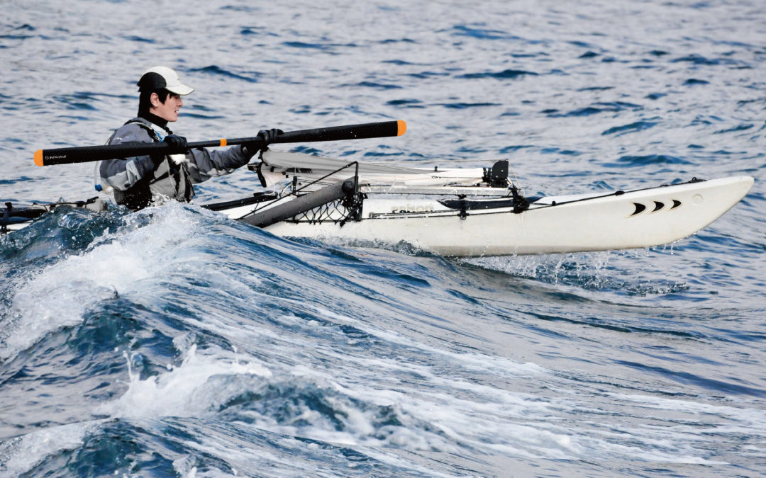 Two Taiwanese neoclassical paddling enthusiasts and a carbon stick.